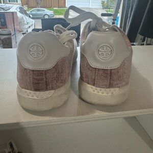 Tory Burch Pink and White Sneakers